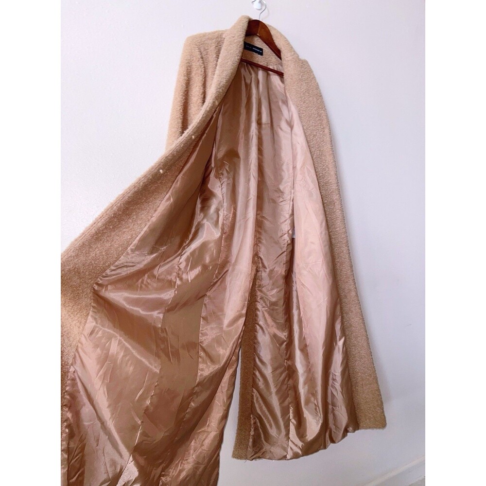 DALE DRESSIN Vintage Maxi Coat Small Curly Wool Boucle Long Duster USA - Picture 3 of 9